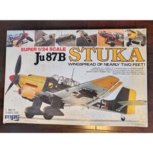 Vintage 1977 MPC German JUNKERS Ju 87 B STUKA 1/24 Scale Model Kit 22" WS 2-3506